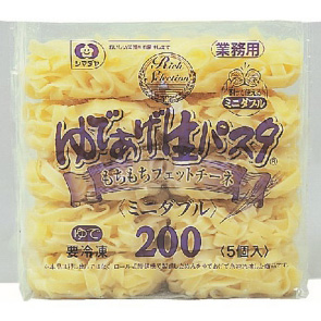 シマダヤの「ゆであげ生パスタ」もちもちフェットチーネ〈ミニダブル〉