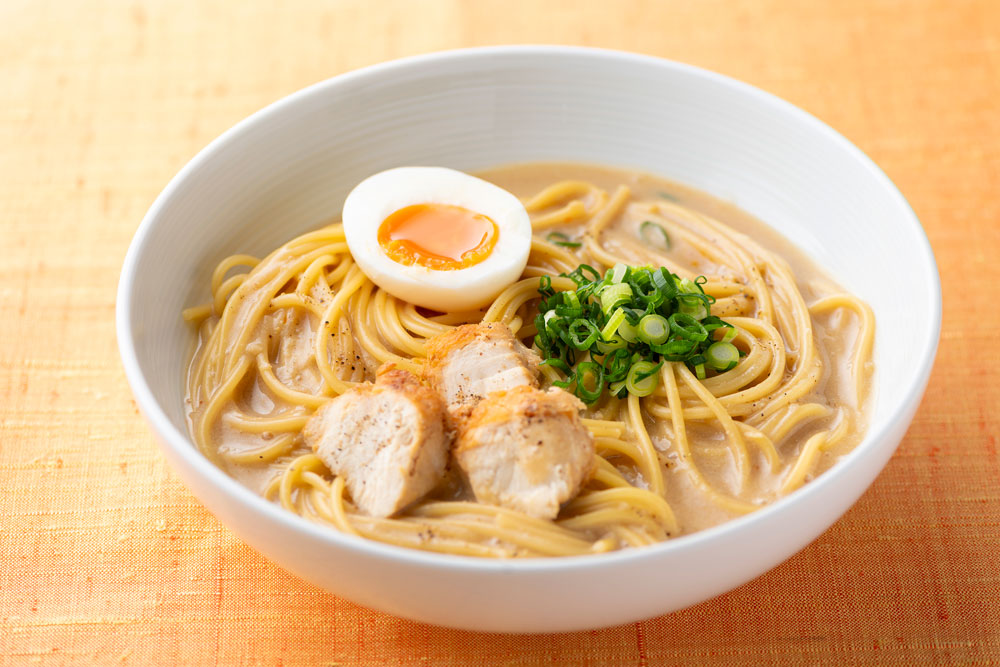 スープパスタ風ラーメン（広島県立沼南高等学校　Ａｋａｂａさん作品）